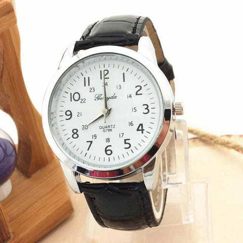 Zekes the Man! 2016 8 Colors Elegant Analog Luxury geneva Sports watches men With PU Leather Strap Quartz Mens Watch
