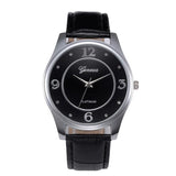 Brand New Men Leather Belt Watch Stainless Steel Dial Quartz Wrist Watch Business quartz-watch relogio masculino