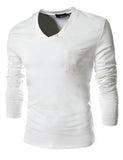 2015 New Arrival Hot Sale Fit Slim Pocket Decoration T-Shirt Men Solid Top Tees Casual Fashion T-Shirt Free Shipping 4 Color