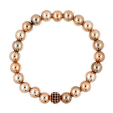 2016 New Series Natural Crystal Ball Decoration Charm Bracelet For Unisex Copper Beads Bracelet Jewelry Gift