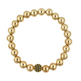 2016 New Series Natural Crystal Ball Decoration Charm Bracelet For Unisex Copper Beads Bracelet Jewelry Gift