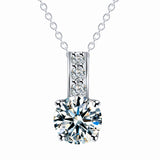 2016 Unique Design One word Necklace Pendant Zircon Crystal Necklace Trendy Necklace Gold color Silver Color