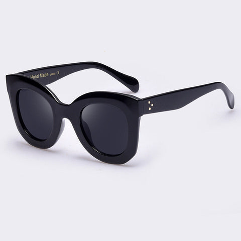 Winla 2017 Fashion Sunglasses Women Luxury Brand Designer Vintage Sun glasses Female Rivet Shades Big Frame Style Eyewear UV400