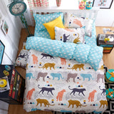 2016 New Bedding Set Polyeter Bed Sheets Lovely Dog Duvet Cover Flat Bedspread Sets Home Textile Juegos de Sabanas Wholesale