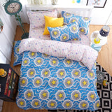 2016 New Bedding Set Polyeter Bed Sheets Lovely Dog Duvet Cover Flat Bedspread Sets Home Textile Juegos de Sabanas Wholesale