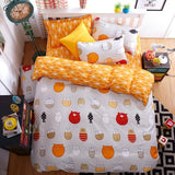 2016 New Bedding Set Polyeter Bed Sheets Lovely Dog Duvet Cover Flat Bedspread Sets Home Textile Juegos de Sabanas Wholesale