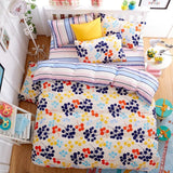 2016 New Bedding Set Polyeter Bed Sheets Lovely Dog Duvet Cover Flat Bedspread Sets Home Textile Juegos de Sabanas Wholesale