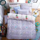 2016 New Bedding Set Polyeter Bed Sheets Lovely Dog Duvet Cover Flat Bedspread Sets Home Textile Juegos de Sabanas Wholesale