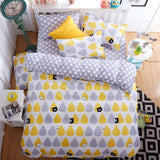 2016 New Bedding Set Polyeter Bed Sheets Lovely Dog Duvet Cover Flat Bedspread Sets Home Textile Juegos de Sabanas Wholesale