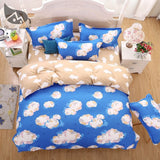 2016 New Bedding Set Polyeter Bed Sheets Lovely Dog Duvet Cover Flat Bedspread Sets Home Textile Juegos de Sabanas Wholesale