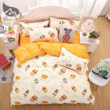 2016 New Bedding Set Polyeter Bed Sheets Lovely Dog Duvet Cover Flat Bedspread Sets Home Textile Juegos de Sabanas Wholesale