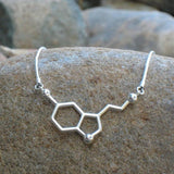 Graces Happy hormone, New trend, Serotonin Molecules, Happiness Signal, 5-ht Pendant Couple The Best Gift for happy hormones