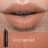 FOCALLURE 12 Colors Lipstick Matte Lipsticker Waterproof Long-lasting Easy to Wear Cosmetic Nude Makeup Lips