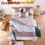 2016 New Bedding Set Polyeter Bed Sheets Lovely Dog Duvet Cover Flat Bedspread Sets Home Textile Juegos de Sabanas Wholesale