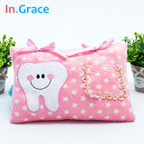MYKAYLA's Cute Soft Tooth Fairy Pillow for Boys and Girls Star Printed baby pillow A rating PP cotton inside 21CM*15CM free ship