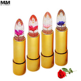 Flower Jelly Lipstick Long Lasting Moisturizing Lip Gloss Waterproof Makeup Brand Milemei Lipstick Temperature changed Lip Balm