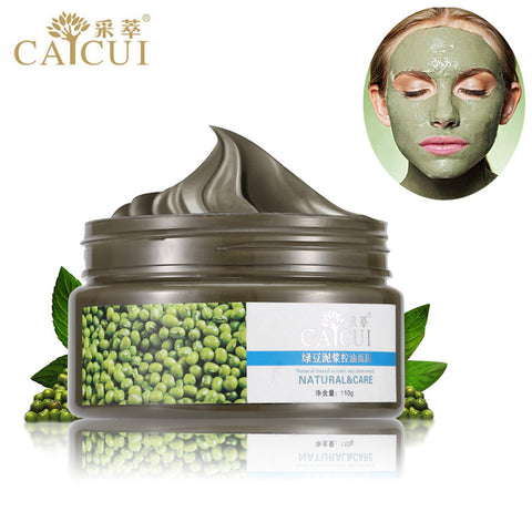 Skin Care Authentic Products CAICUI Sand Mung Bean Mud Face Mask, Acne Treatment Blackhead Remover Peeling Off Facial Mask