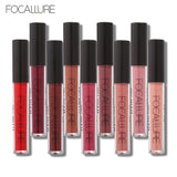 FOCALLURE Beauty Waterproof Batom Matte Liquid Lipstick Smooth Lip Stick Long Lasting Lip Gloss Cosmetic Makeup Kit