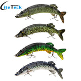 Fishing Lure Swimbait Crankbait 20cm 66g 8-segement Multi-jointed Pike Carp Pesca Hard Bait Fish Treble with Artificial Hooks