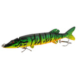 Fishing Lure Swimbait Crankbait 20cm 66g 8-segement Multi-jointed Pike Carp Pesca Hard Bait Fish Treble with Artificial Hooks