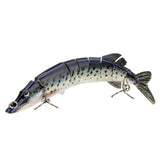 Fishing Lure Swimbait Crankbait 20cm 66g 8-segement Multi-jointed Pike Carp Pesca Hard Bait Fish Treble with Artificial Hooks