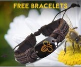 2016 New Arrival  Lovely Bee Leather Bracelet AliExpress Best Selling Handmade Bracelets for Men YP2690 drop shipping