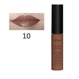QiBest Makeup Matte Lipstick Waterproof Lasting Batom Matter Lip Stick Nude Liquid Lipstick Lip Gloss Maquiagem Nude Lip Stain