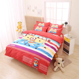 Mama Choice. 3d Cartoon Bedding Set Minions Mickey Mouse Hello Kitty Bedding 3-4pcs Bed Linen Duvet Cover Bed Sheet Pillowcases