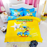 Mama Choice. 3d Cartoon Bedding Set Minions Mickey Mouse Hello Kitty Bedding 3-4pcs Bed Linen Duvet Cover Bed Sheet Pillowcases