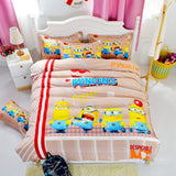 Mama Choice. 3d Cartoon Bedding Set Minions Mickey Mouse Hello Kitty Bedding 3-4pcs Bed Linen Duvet Cover Bed Sheet Pillowcases