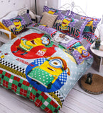 Mama Choice. 3d Cartoon Bedding Set Minions Mickey Mouse Hello Kitty Bedding 3-4pcs Bed Linen Duvet Cover Bed Sheet Pillowcases