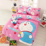 Mama Choice. 3d Cartoon Bedding Set Minions Mickey Mouse Hello Kitty Bedding 3-4pcs Bed Linen Duvet Cover Bed Sheet Pillowcases