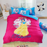 Mama Choice. 3d Cartoon Bedding Set Minions Mickey Mouse Hello Kitty Bedding 3-4pcs Bed Linen Duvet Cover Bed Sheet Pillowcases