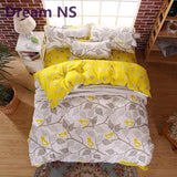 2016 New Bedding Set Polyeter Bed Sheets Lovely Dog Duvet Cover Flat Bedspread Sets Home Textile Juegos de Sabanas Wholesale