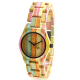 BEWELL 2017 Fashion Full Bamboo Wood Watch Women's watch Top Luxury Brand Women for Gifts Ladies Watch relogio feminino 105DL