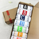 Uptown 7 pair/set Gift Box Men Boys Casual Dress Cotton 7 Days Of The Week Ankle Meias Mens Crew Sox Best Gift  Comfortable Sox