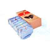 Uptown 7 pair/set Gift Box Men Boys Casual Dress Cotton 7 Days Of The Week Ankle Meias Mens Crew Sox Best Gift  Comfortable Sox