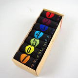 Uptown 7 pair/set Gift Box Men Boys Casual Dress Cotton 7 Days Of The Week Ankle Meias Mens Crew Sox Best Gift  Comfortable Sox