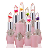 New Long Lasting Moisturizer Transparents Flower Lipstick Cosmetics Waterproof Temperature Change Color Jelly Lipstick Balm