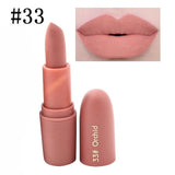 New Fashion Waterproof Makeup Pigment Brown Nude Matte Lipstick Pencils 7 Colors Beauty Red Lips Baton Matte Lip Stick Hot Sale