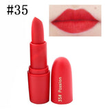 New Fashion Waterproof Makeup Pigment Brown Nude Matte Lipstick Pencils 7 Colors Beauty Red Lips Baton Matte Lip Stick Hot Sale