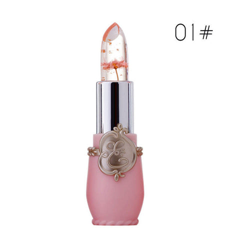 New Long Lasting Moisturizer Transparents Flower Lipstick Cosmetics Waterproof Temperature Change Color Jelly Lipstick Balm