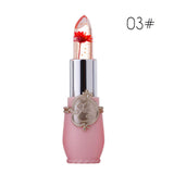 New Long Lasting Moisturizer Transparents Flower Lipstick Cosmetics Waterproof Temperature Change Color Jelly Lipstick Balm