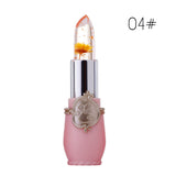 New Long Lasting Moisturizer Transparents Flower Lipstick Cosmetics Waterproof Temperature Change Color Jelly Lipstick Balm