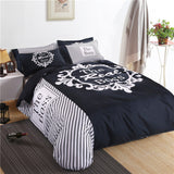 Who Is The Real "The Real BOSS" Bedding Set for Couple Duvet Cover Sheet Pillowcase Queen King Size Black White Bedlinen