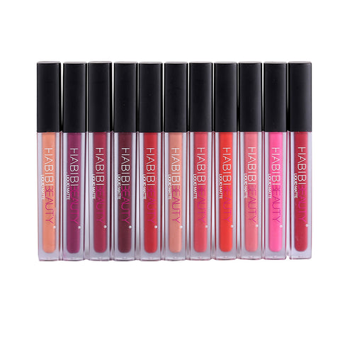 12 Colors Makeup Nude Liquid Matte Lipsticks Long Lasting Waterproof Pencil Lip Gloss Charming Nude Red Lips Batom Hot