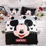 Home textiles 100% cotton adult kids Boys mickey mouse 3d bedding set Twin full Queen King size comforter Cover set/bedroom sets
