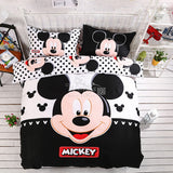 Home textiles 100% cotton adult kids Boys mickey mouse 3d bedding set Twin full Queen King size comforter Cover set/bedroom sets