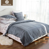 Naturelife 100% Cotton Bedding Set  Duvet Cover Sets Soft  Bed Linen Flat Bed Sheet Set Pillowcase bed cover housse de couette