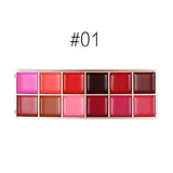 12 Color Lipstick Palette Professional Lip Gloss Palette Long Lasting Moisturizing  Lip Palette Matte Lip Kit Red Matt Lip Stick